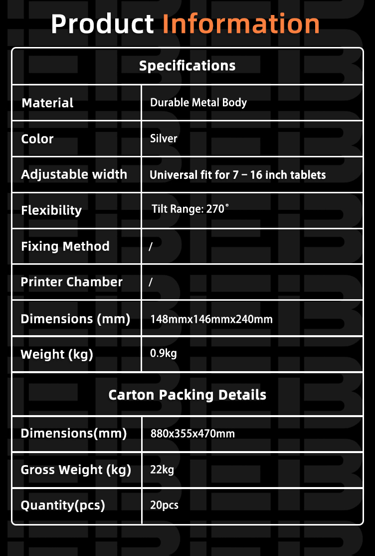 PS-17 lockable tablet POS stand 148 x 146 x 240 mm weighing about 0.9 kg at cafe reception desk and customer service counter