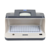EB DC-2089C portable USB money detector on white background, cordless rechargeable currency checker with UV lamp and 5X magnifier