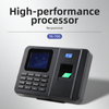 TA-700 fingerprint time attendance machine on white background, biometric access control system with 2.4 inch TFT color LCD and USB multi language support