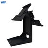  PS-20B luxury hotel self check-in metal tablet stand front view with hidden cable management and large screen support