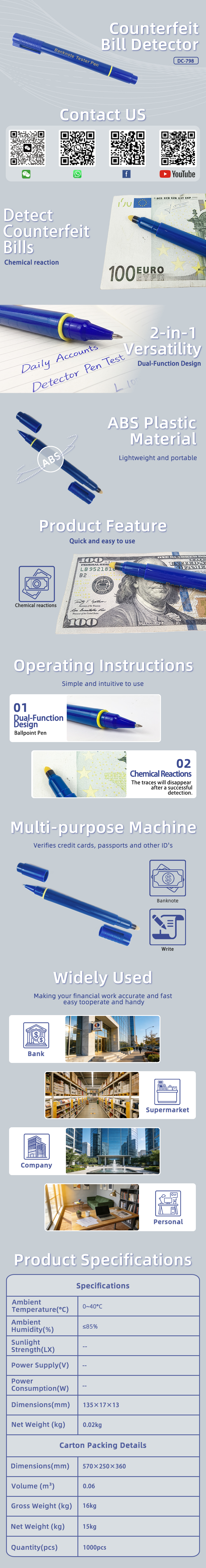 The EB-DC-798 is the perfect factory-direct procurement opportunity for distributors and chains seeking bulk counterfeit defense. Pocket-size convenience meets wholesale pricing—the smartest way to scale fraud prevention across your entire retail network.