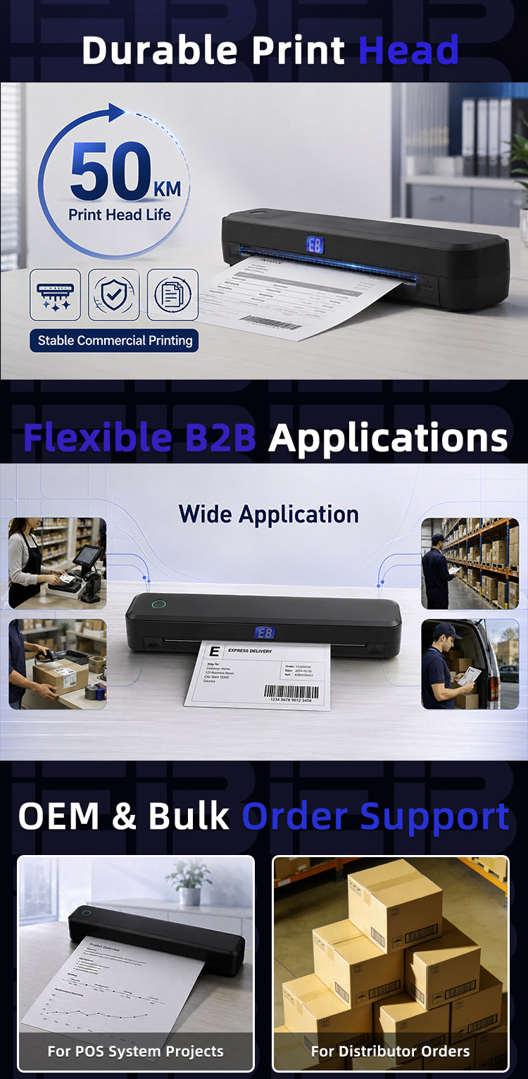 TCP-8000BY connecting through USB, Bluetooth and USB LAN, with drivers for iOS, Android, Windows and MacOS