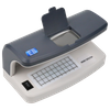 Close-up of DC-6100 built-in optical magnifier and UV detection sensor for forensic banknote inspection