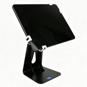 PS-526 360 rotatable adjustable tablet POS holder - swivel metal bracket iPad compatible 7.9-12.9 inch for store cashier counter