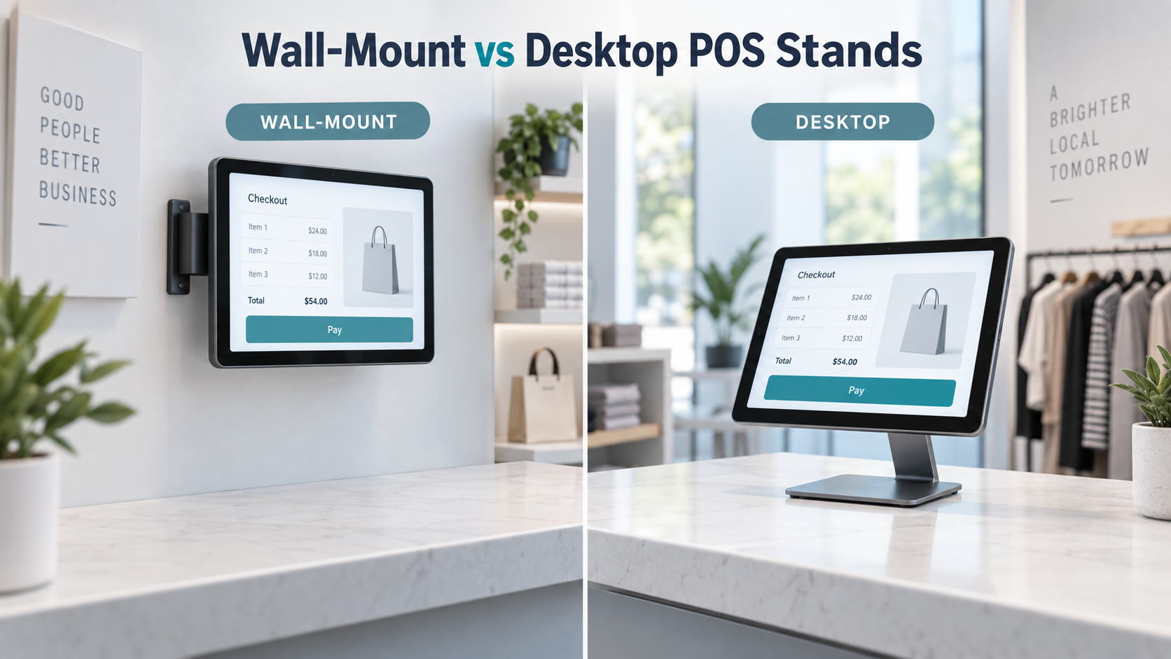 Wall-Mount vs Desktop POS Stands: Which Fits Your Counter Layout?