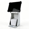PS-503 universal adjustable POS tablet stand with printer space - metal iPad holder 10-15 inch for retail checkout