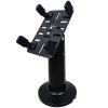 PS-70 360 degree rotating POS stand in use at convenience store checkout rotating card reader to customer for payment