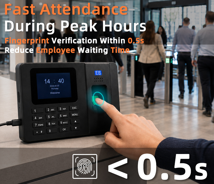 TA-700 fingerprint verification within 0.5s with FAR 0.00001 and FRR 0.1 percent, supporting 1:N identification